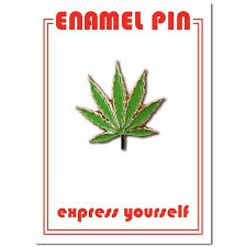 Pot Leaf Enamel Pin - Indie Indie Bang! Bang!