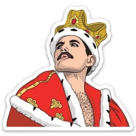 Freddie Mercury Crown Stickers for Sale