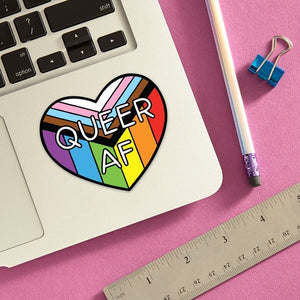 Queer AF sticker - Indie Indie Bang! Bang!