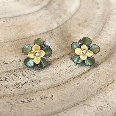 Michael Michaud Desert Flower Stud Earrings - Indie Indie Bang! Bang!