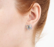 Load image into Gallery viewer, Michael Michaud Forget Me Not Three Flower Stud Earrings - Indie Indie Bang! Bang!