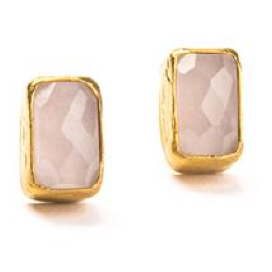 Kipepeo Nina Stud - Rose Quartz - Indie Indie Bang! Bang!