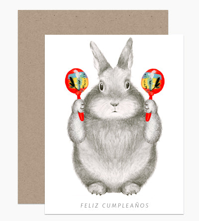 Graphite Bunny with Maracas - Indie Indie Bang! Bang!