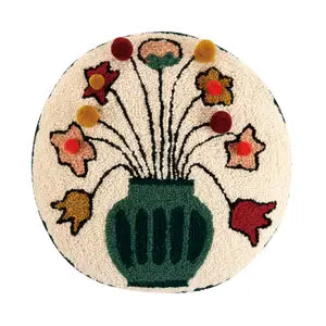 You Deserve Some Flowers with Tassels Hook Pillow - Indie Indie Bang! Bang!