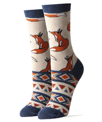 Like a Fox Women's Crew Socks - Indie Indie Bang! Bang!