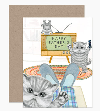 Naughty Kittens Dad Card - Indie Indie Bang! Bang!
