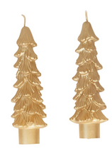 Load image into Gallery viewer, Tree Shaped Taper Candles in Pink or Gold - Indie Indie Bang! Bang!