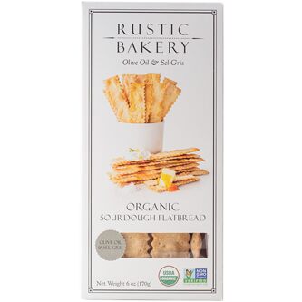Rustic Bakery Organic Sourdough Flatbread, Olive Oil and Sel Gris - Indie Indie Bang! Bang!
