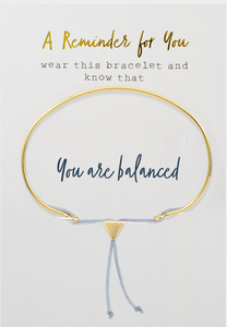 Reminder Bracelet "You are Balanced" - Indie Indie Bang! Bang!