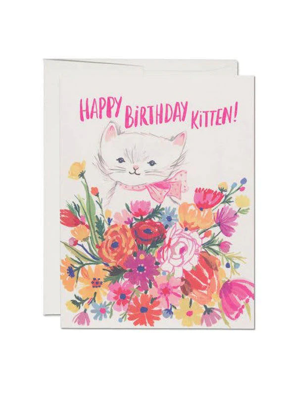 Happy Birthday Kitten Card - Indie Indie Bang! Bang!