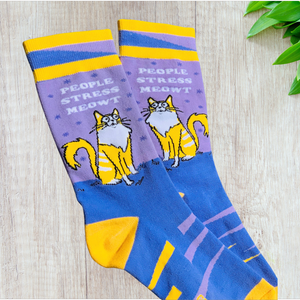 People Stress Meowt Women's Socks - Indie Indie Bang! Bang!