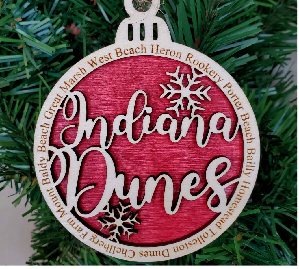 Indiana Dunes Ornament - Indie Indie Bang! Bang!