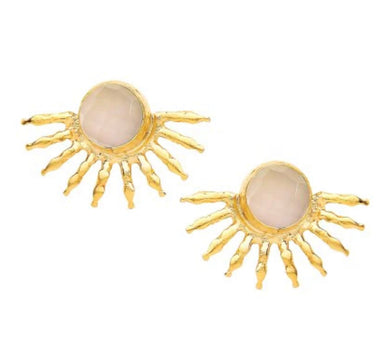 Fire Cracker Earrings - Aqua Chalcedony - Indie Indie Bang! Bang!