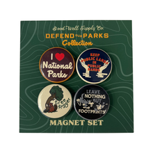 Load image into Gallery viewer, Defend Our National Parks Magnet Set - Indie Indie Bang! Bang!