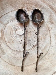 Michael Michaud - Antiqued Walnut Spoons (2 piece set) - Indie Indie Bang! Bang!