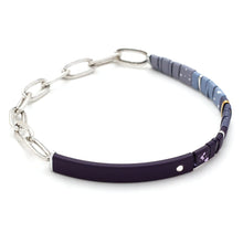 Load image into Gallery viewer, Good Karma Ombre Chain Bracelet in Midnight and Silver - Strength &amp; Grace - Indie Indie Bang! Bang!