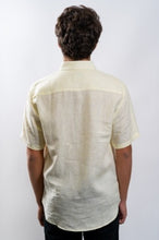 Load image into Gallery viewer, European Linen Short Sleeved Button Up (Yellow) - Indie Indie Bang! Bang!