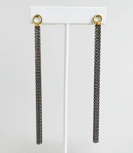 Black Chain Earrings - Indie Indie Bang! Bang!