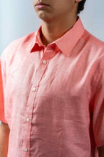 Load image into Gallery viewer, European Linen Short Sleeved Button Up (Flamingo) - Indie Indie Bang! Bang!