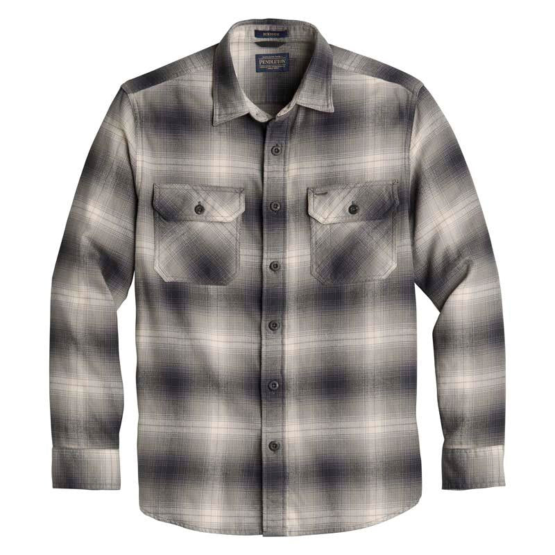 Pendleton - Plaid Burnside Double-Brushed Grey/Black Flannel Shirt - Indie Indie Bang! Bang!