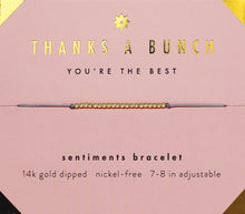 Load image into Gallery viewer, Sentiment Bracelet * Thanks A Bunch - Indie Indie Bang! Bang!