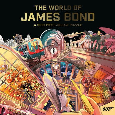 The World of James Bond : A 1000-piece Jigsaw Puzzle - Indie Indie Bang! Bang!