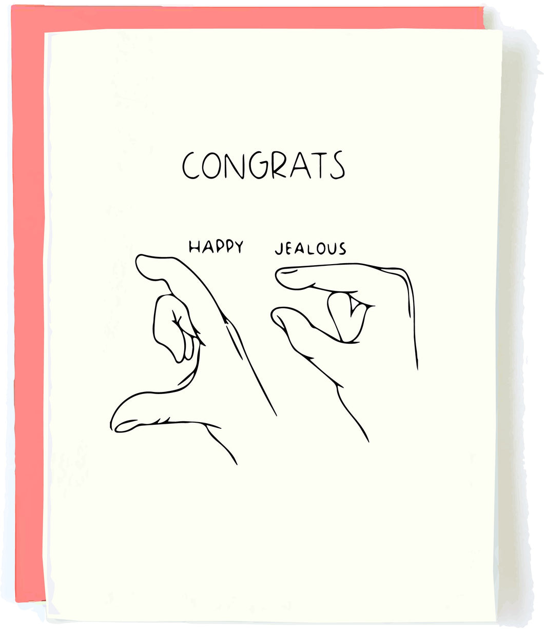 Congrats I'm Jealous Card - Indie Indie Bang! Bang!