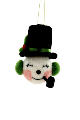 Felt Jolly Snowman Ornament - Indie Indie Bang! Bang!