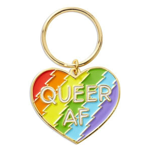Queer AF Keychain - Indie Indie Bang! Bang!