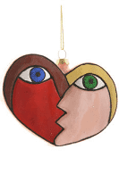 Kissing Heart Ornament - Indie Indie Bang! Bang!