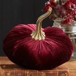 Large Velvet Burgundy Pumpkin - Indie Indie Bang! Bang!