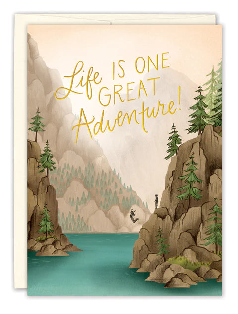 Life is One Great Adventure Birthday Card - Indie Indie Bang! Bang!