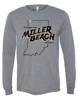 Miller Beach Long Sleeve Shirt in Grey - Indie Indie Bang! Bang!