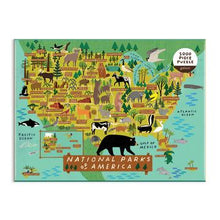 Load image into Gallery viewer, National Parks of America 1000 Piece Jigsaw Puzzle - Indie Indie Bang! Bang!