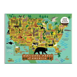National Parks of America 1000 Piece Jigsaw Puzzle - Indie Indie Bang! Bang!