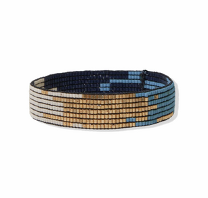 Navy Ombre Small Luxe Stretch Bracelet - Indie Indie Bang! Bang!