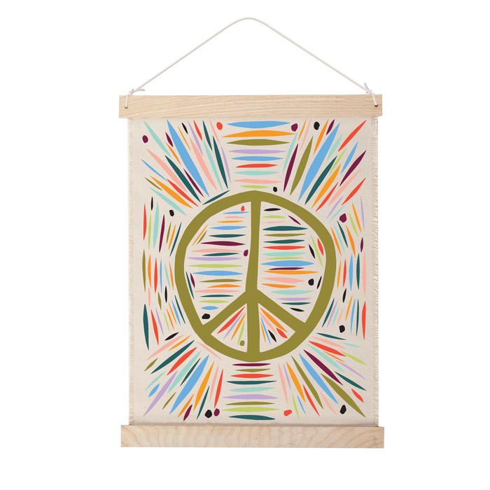 Peace Canvas Wall Hanging - Indie Indie Bang! Bang!