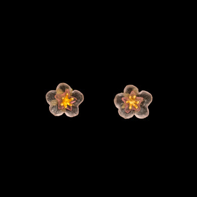 Michael Michaud Peach Blossom Stud Earrings - Indie Indie Bang! Bang!