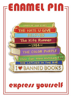 Banned Books Enamel Pin - Indie Indie Bang! Bang!