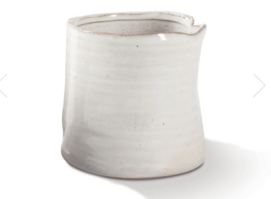 White Pinched Vessel Planter - Indie Indie Bang! Bang!