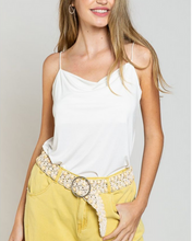 Load image into Gallery viewer, POL Off White Cowl Neck Tank Top - Indie Indie Bang! Bang!