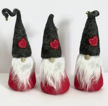 Red Felt Gnome Ornament - Indie Indie Bang! Bang!