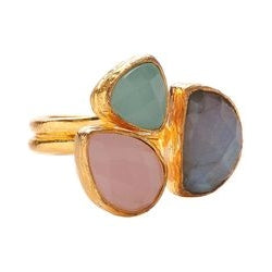 Kipepeo Three Stone Small Ring - Indie Indie Bang! Bang!