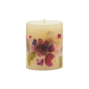 Iris Moon Small Botanical Pillar Candle - Indie Indie Bang! Bang!