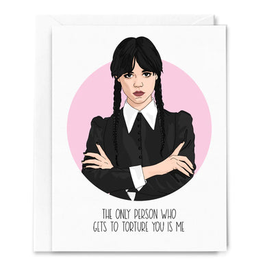 Wednesday Addams Only Person Card - Indie Indie Bang! Bang!