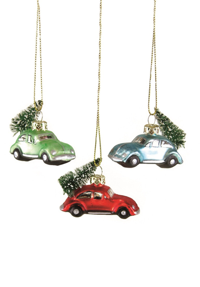 TINY CAR WITH TREE ORNAMENT- ASSORTED COLORS - Indie Indie Bang! Bang!