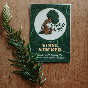 Tree Hugger Vinyl Sticker - Indie Indie Bang! Bang!