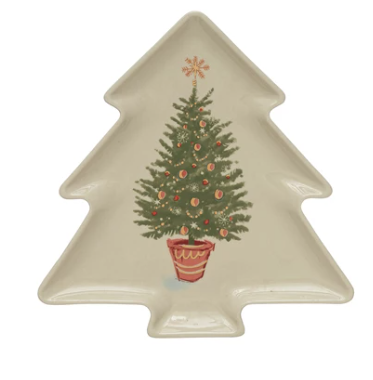 Stoneware Tree Shaped Plate - Indie Indie Bang! Bang!