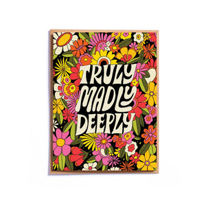 Truly Madly Deeply Valentine's Day Card - Indie Indie Bang! Bang!