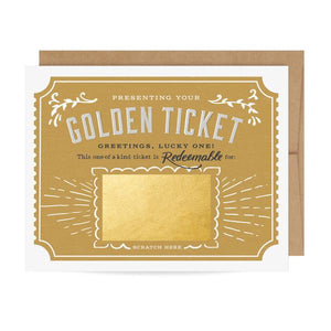 Golden Ticket Scratch-Off Card - Indie Indie Bang! Bang!